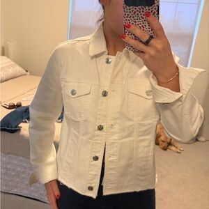 Tommy Bahama White Button Jean Jacket